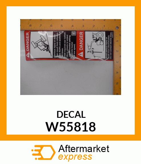 LABEL, LABEL, DANGER W55818