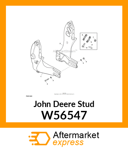 STUD, M20 X 2.5 X 96 W56547