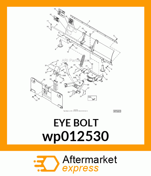 EYEBOLT, 1"ID 1/2 wp012530