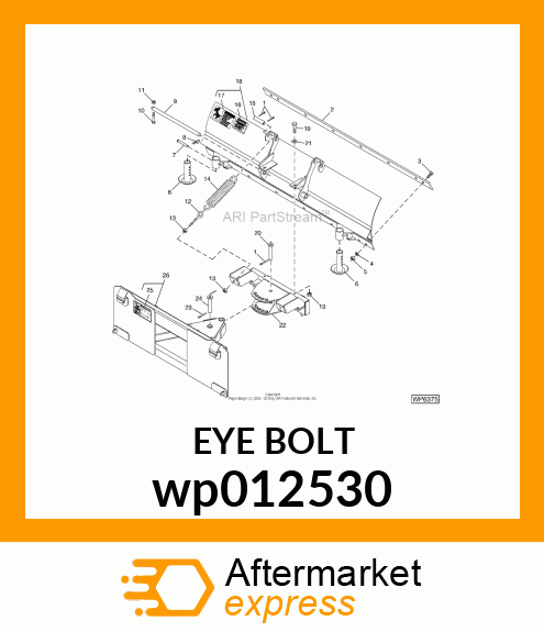 EYEBOLT, 1"ID 1/2 wp012530