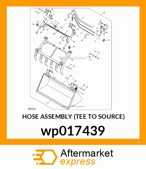 HOSE ASSEMBLY (TEE TO SOURCE) wp017439