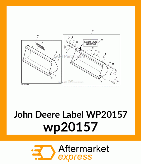 LABEL, BUCKET LEVEL INDICATOR wp20157