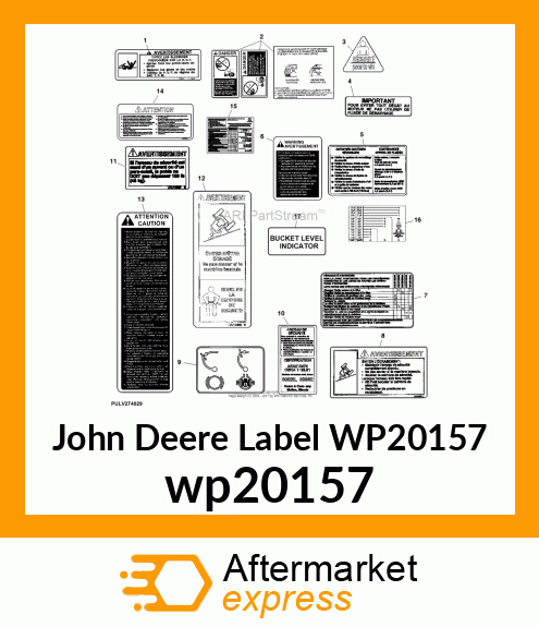 LABEL, BUCKET LEVEL INDICATOR wp20157