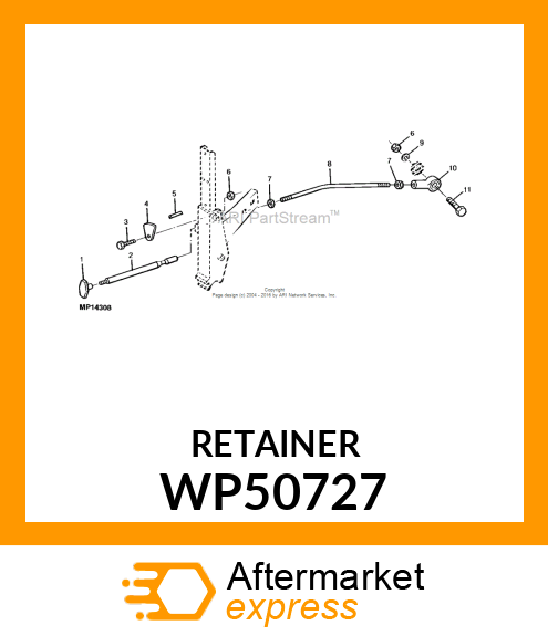 Spare part WP50727 + Retainer