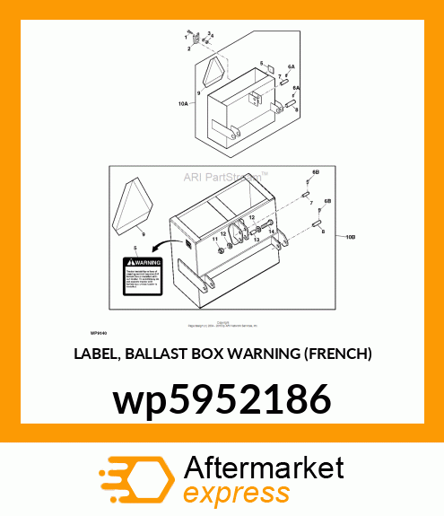 LABEL, BALLAST BOX WARNING (FRENCH) wp5952186