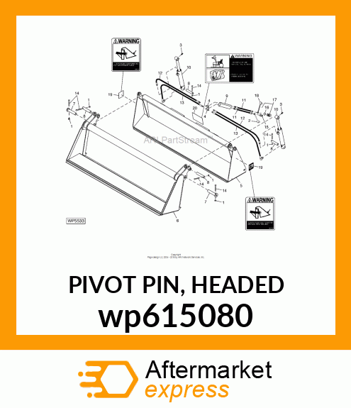 PIVOT PIN, HEADED wp615080