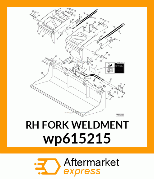 RH FORK WELDMENT wp615215