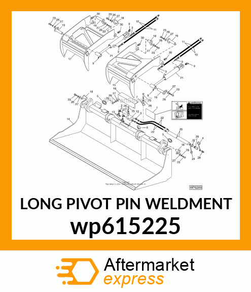 LONG PIVOT PIN WELDMENT wp615225