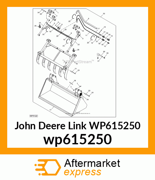 EAR WELDMENT, RH wp615250