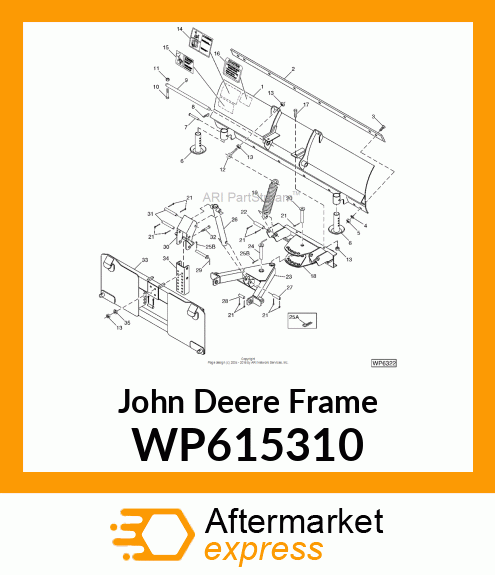 72 IN. MOLDBOARD WITH DECALS WP615310