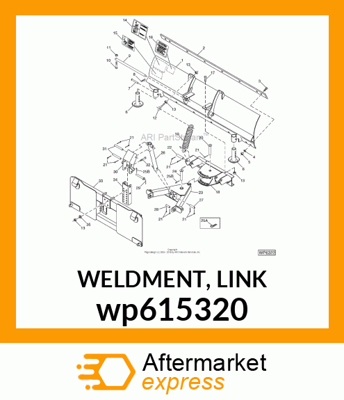 WELDMENT, LINK wp615320