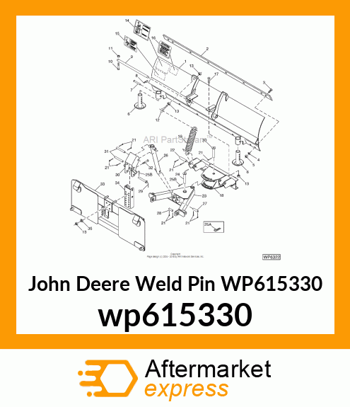 WELDMENT, PIVOT PIN wp615330