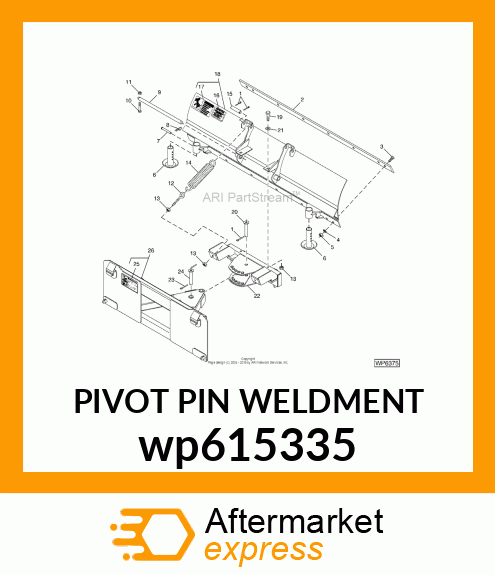 PIVOT PIN WELDMENT wp615335