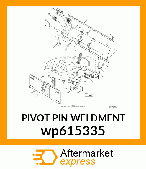 PIVOT PIN WELDMENT wp615335