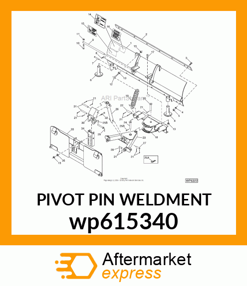 PIVOT PIN WELDMENT wp615340