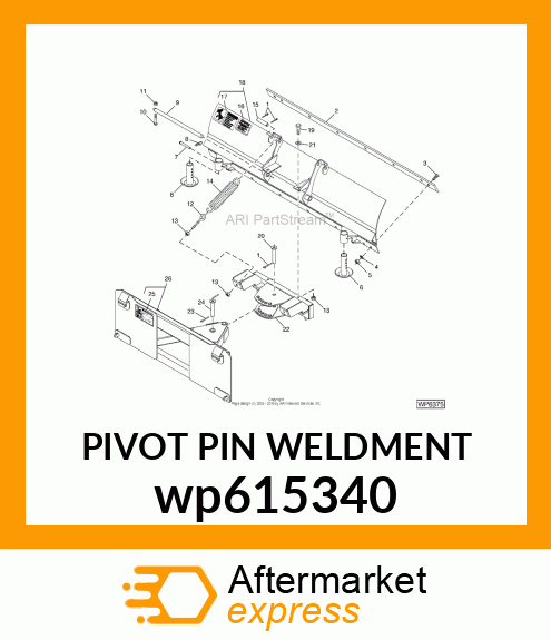 PIVOT PIN WELDMENT wp615340