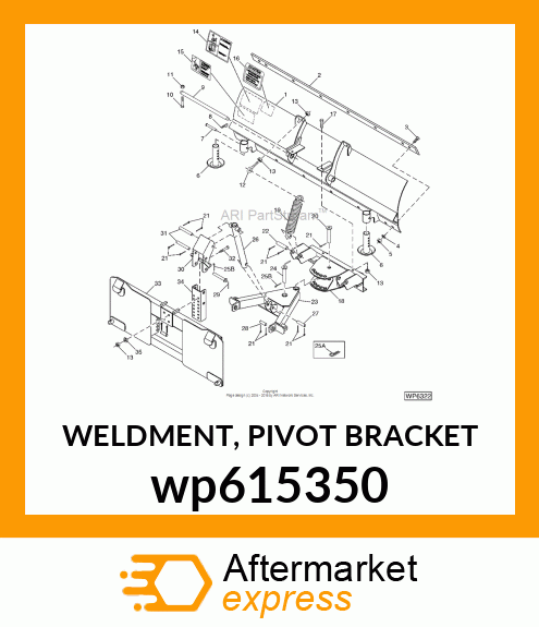 WELDMENT, PIVOT BRACKET wp615350