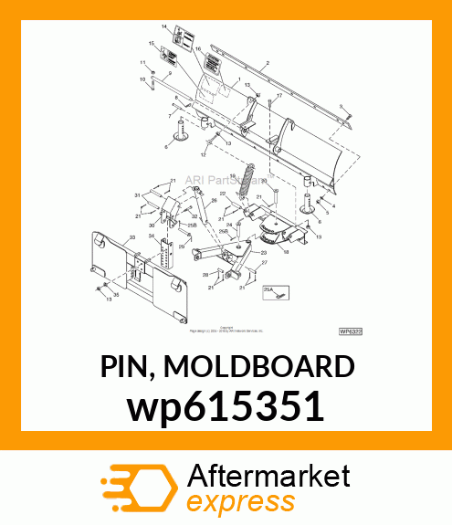 PIN, MOLDBOARD wp615351