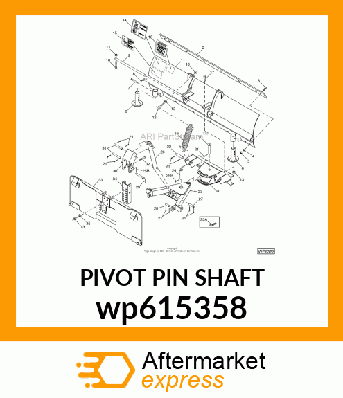 PIVOT PIN SHAFT wp615358