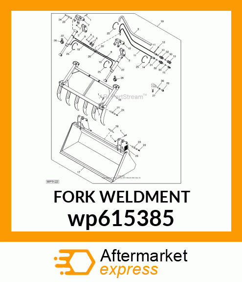 FORK WELDMENT wp615385