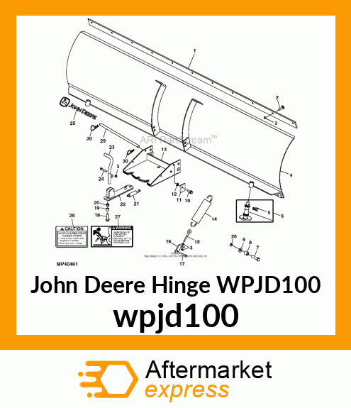 HINGE, REINFORCED BLADE wpjd100