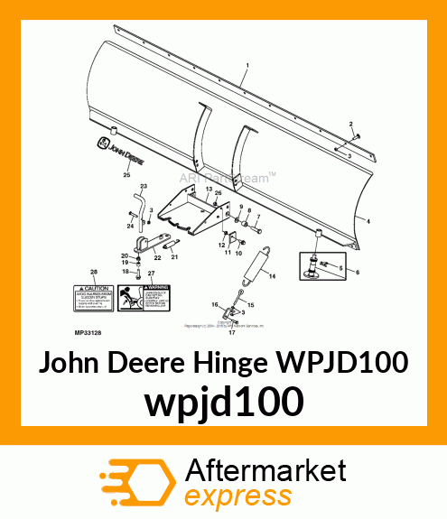 HINGE, REINFORCED BLADE wpjd100