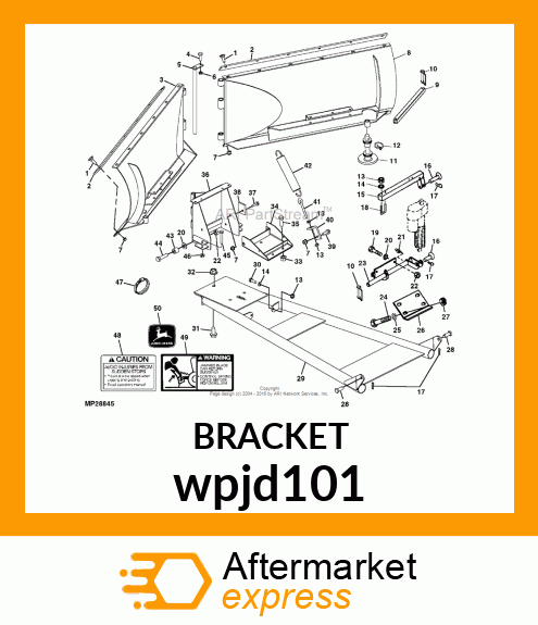 BRACKET, BLADE SPRING ATTACHING wpjd101