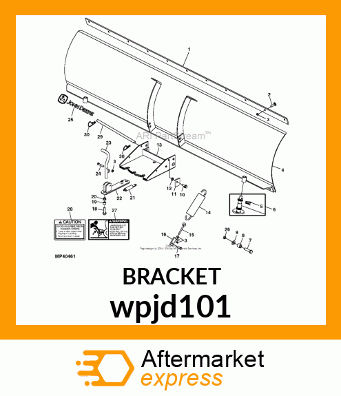 BRACKET, BLADE SPRING ATTACHING wpjd101