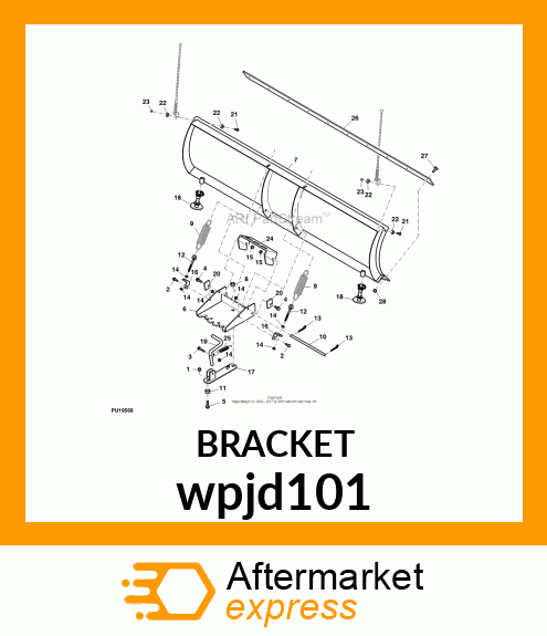 BRACKET, BLADE SPRING ATTACHING wpjd101