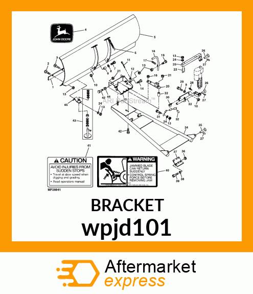 BRACKET, BLADE SPRING ATTACHING wpjd101