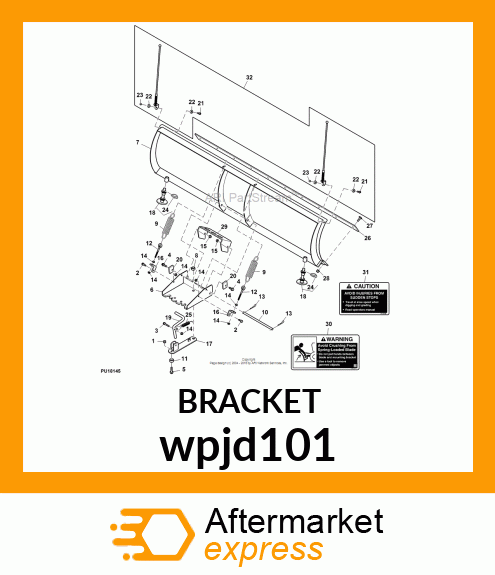 BRACKET, BLADE SPRING ATTACHING wpjd101