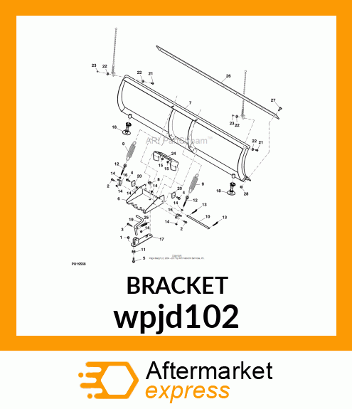 BRACKET, BLADE POSITION LEVER wpjd102