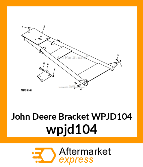 BRACKET, PUSH TUBE ATTACHING wpjd104