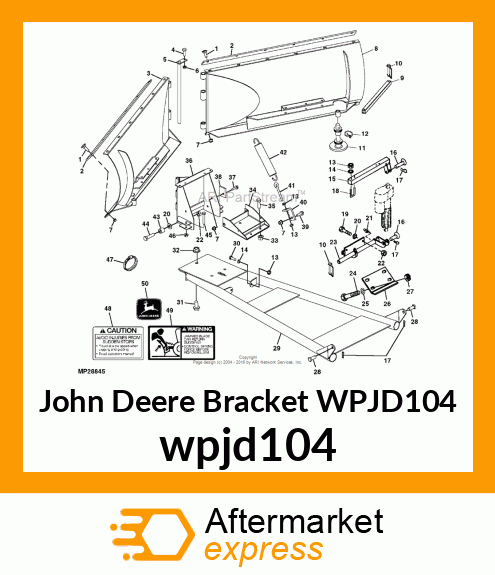 BRACKET, PUSH TUBE ATTACHING wpjd104