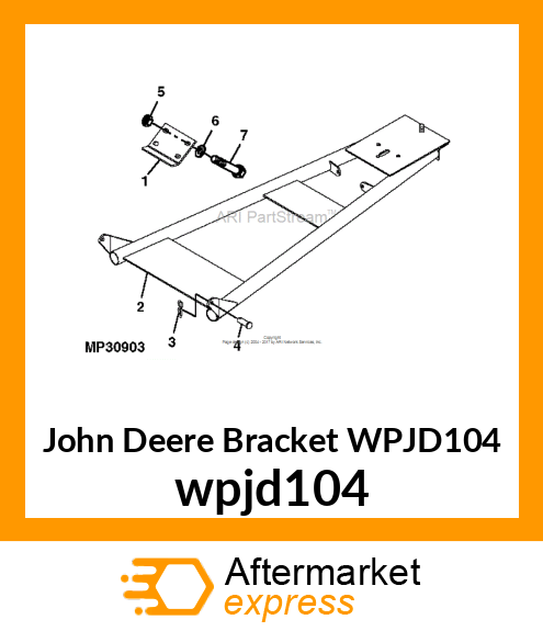 BRACKET, PUSH TUBE ATTACHING wpjd104