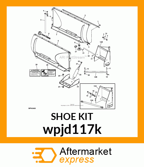 KIT, SKID SHOE wpjd117k