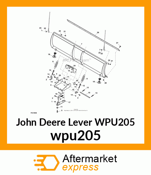 LEVER, BLADE POSITION wpu205