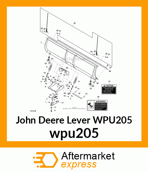 LEVER, BLADE POSITION wpu205