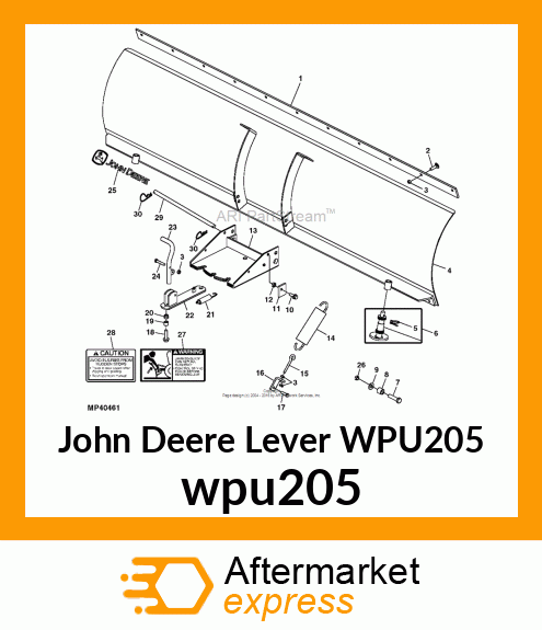 LEVER, BLADE POSITION wpu205