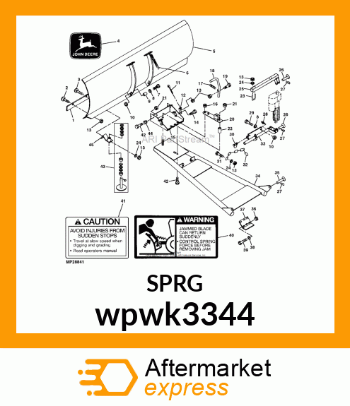 SPRING, BLADE POSITION LEVER wpwk3344