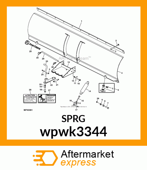 SPRING, BLADE POSITION LEVER wpwk3344