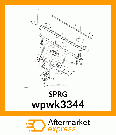 SPRING, BLADE POSITION LEVER wpwk3344