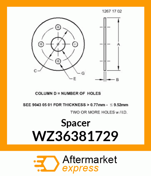 Spacer WZ36381729