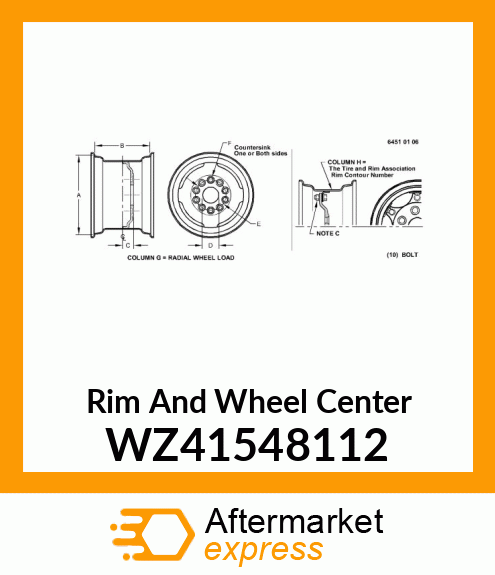 Rim And Wheel Center WZ41548112