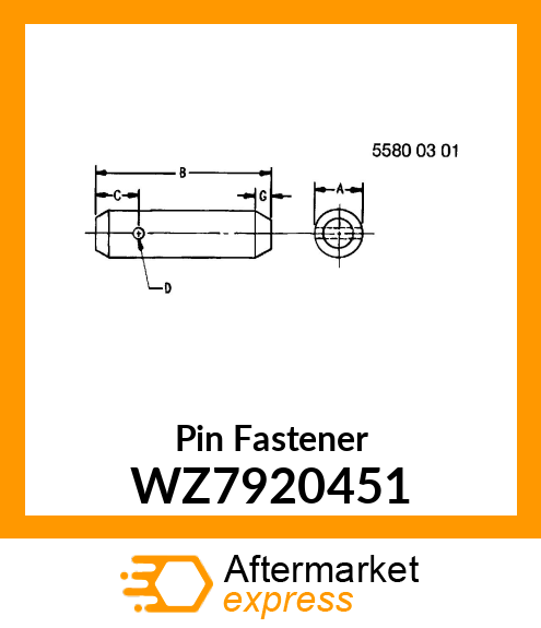 Pin Fastener WZ7920451