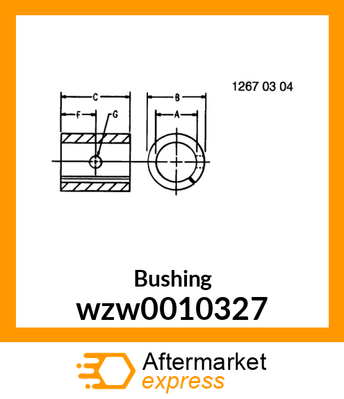 Bushing wzw0010327