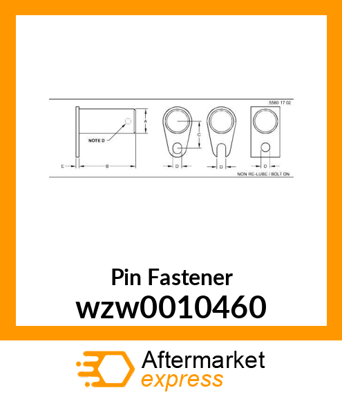 Pin Fastener wzw0010460