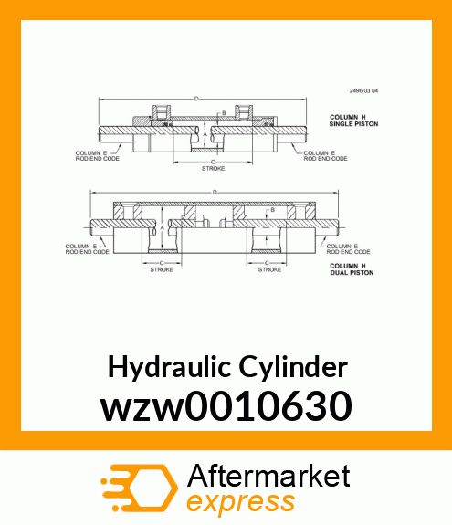 Hydraulic Cylinder wzw0010630