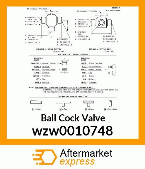 Ball Cock Valve wzw0010748