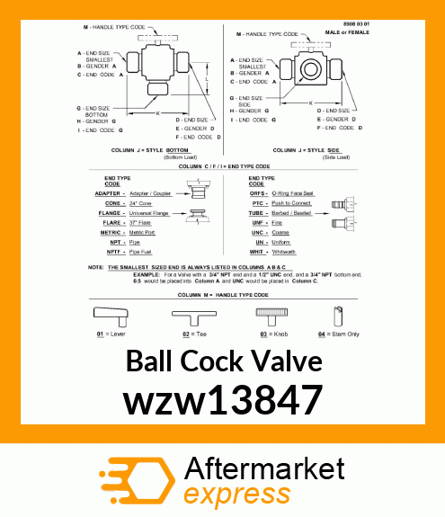 Ball Cock Valve wzw13847